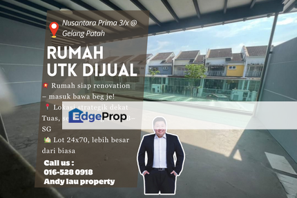 Nusantara Prima, Gelang Patah / Double Storey Terrace / RM788K – Fully Reno + Near Tuas Highway, Johor, Gelang Patah