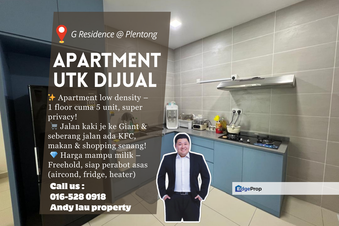 Plentong / G Residence Condo / RM379K – 低头期入手 · Quiet Low Density , Johor, Johor Bahru