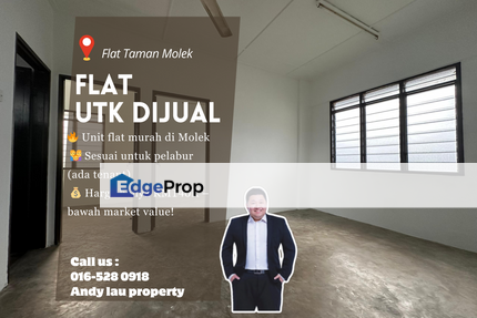 Taman Molek / Johor Bahru / Flat / RM140K – Murah & Tenanted , Johor, Johor Bahru