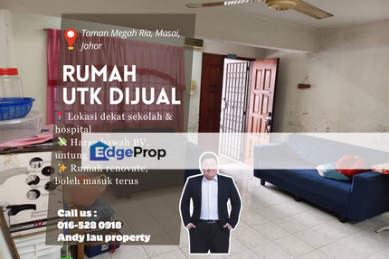 Taman Megah Ria / Masai / Pasir Gudang / Johor Bahru / Double Storey / RM330k – Low Cost Freehold , Johor, Masai