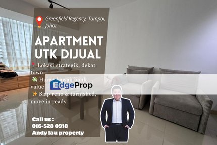 Greenfield Regency, Tampoi / Johor Bahru / Studio Apartment / RM270k – Fully Furnished + Below Bank Value, Johor, Tampoi