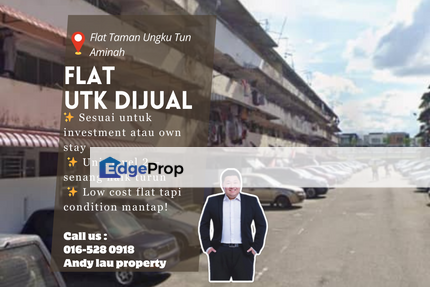 Taman Ungku Tun Aminah / Johor Bahru / Low Cost Flat For Sale / Renovated Condition, Johor, Johor Bahru