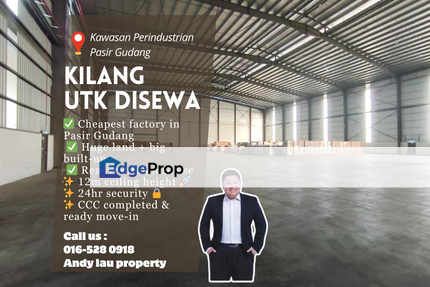 Kawasan PerindustrianPasir Gudang / Detached Factory / Rent RM123,690 – Cheapest in Area! 💥, Johor, Pasir Gudang