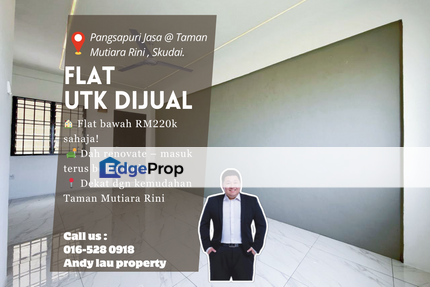 Pangsapuri Jasa, Taman Mutiara Rini / Flat / RM210K – Renovated & Affordable, Johor, Johor Bahru