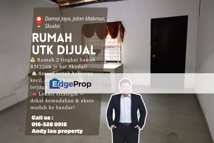 Taman Damai Jaya / Skudai / Mutiara Rini / Johor Bahru / Double Storey Low Cost / RM338K – Freehold & Renovated! , Johor, Skudai