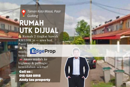 Taman Kota Masai / Masai / Pasir Gudang / Taman Scientex / Bandar Seri Alam / Double Storey Terrace / RM328K – Freehold & Partially Renovated! , Johor, Pasir Gudang