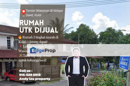 Taman Wawasan / Kulai / Johor / Double Storey / RM268K – Freehold Murah & Bumi Lot Semua Kaum Boleh Beli, Johor, Kulai