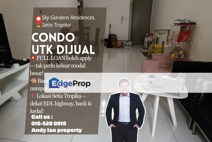 Setia Tropika / Sky Gardens Residences / Condominium / RM450K – FULL LOAN Eligible‼ Newly Repainted & Strategic Location, Johor, Setia Tropika