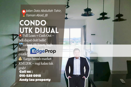 Pinnacle Tower (JB Town Area) / Johor Bahru / Johor / Fully Furnished Condo / RM680K – Full Loan + Cash Out Eligible, Johor, Johor Bahru
