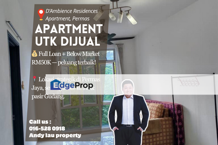 D’Ambience Residences / Permas Jaya / Senibong / Johor Bahru / Johor / RM250K – FULL LOAN + Below Market Value, Johor, Permas Jaya/Senibong