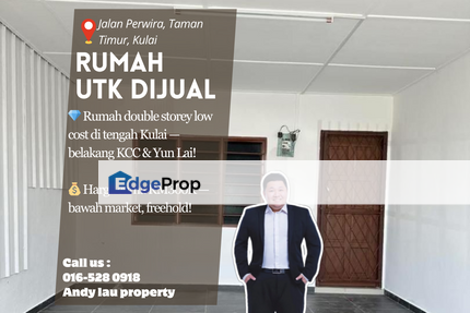 Taman Timur, Kulai / Jalan Perwira / Kulai / Johor / Double Storey Low Cost / RM300K – Fully Renovated + Freehold, Johor, Kulai