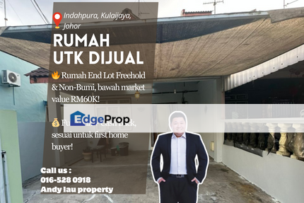 Indahpura, Kulai / Kulai Jaya / Johor / Double Storey End Lot / RM388K – Full Loan + Cash Back, Johor, Kulai