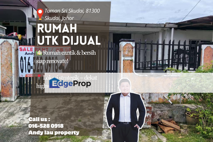 Taman Sri Skudai / Single Storey Terrace / RM1,200 – Renovated & Strategic Location, Johor, Skudai