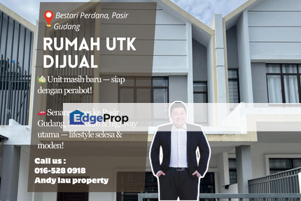 Meridin East (Hazel) / Double Storey Terrace / RM530K – Below Bank Value + Fully Furnished!, Johor, Pasir Gudang