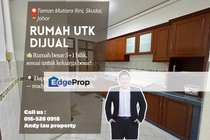 Taman Mutiara Rini, Skudai / Skudai / Mutiara Rini / Johor Bahru / Double Storey Terrace / RM708K – Spacious 5+1R & Extended Kitchen!, Johor, Skudai