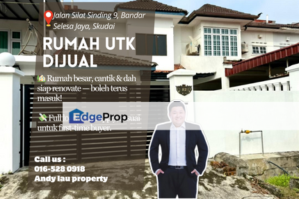 Bandar Selesa Jaya / Skudai / Seri Impian/ Johor Bahru / Johor / Double Storey Terrace / RM638K – Fully Renovated + Full Loan Unit!, Johor, Skudai