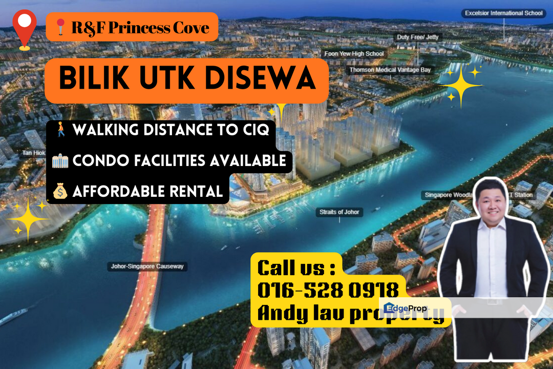 R&F Princess Cove / Partition Room / RM900 / Near CIQ, Johor, Johor Bahru