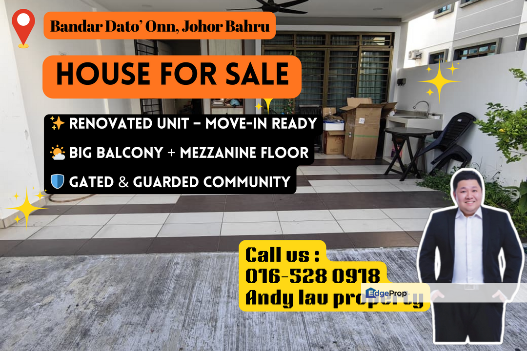  Bandar Dato' Onn / Double Storey Terrace / RM980K / Renovated + Big Balcony, Johor, Johor Bahru