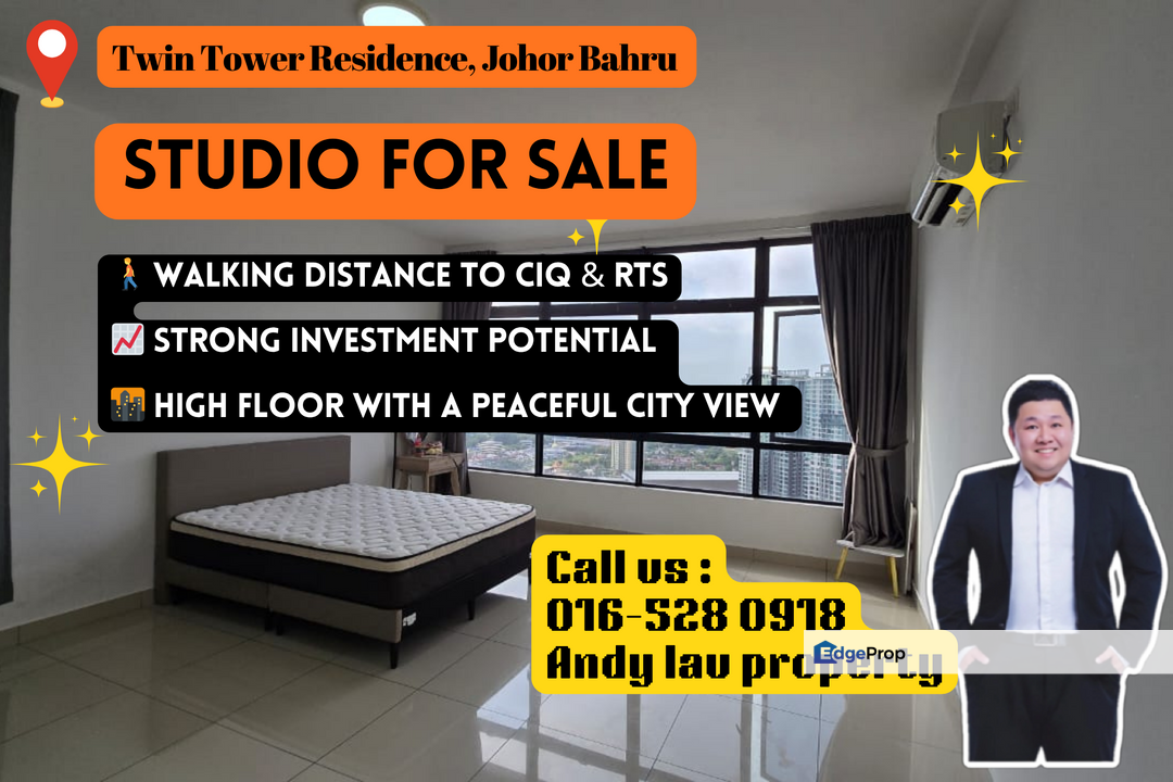 CIQ Area / Studio Unit / RM738K / Walking Distance to RTS , Johor, Johor Bahru