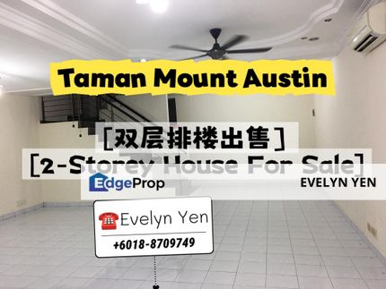 Taman Mount Austin ,2-Storey Terrace House, Unblock View, Gated & Guarded., Johor, Johor Bahru