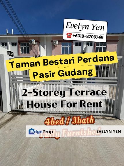 Kota Masai ,2-Storey Terrace House,Fully Furnished,Gated&Guarded., Johor, Pasir Gudang