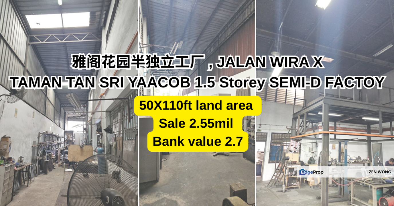 Jalan Wira Taman Tan Sri Yaacob skudai semi d factory near nusa bestari, Johor, Skudai