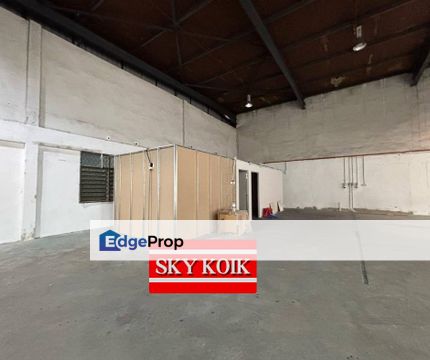 Perai 1.5 storey Semi D Light Industry Factory for Rent, Penang, Prai