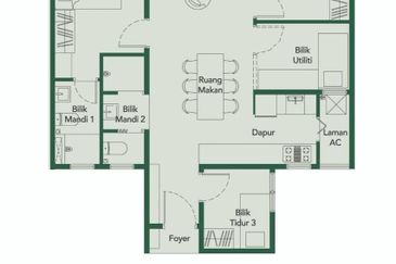 Flora Hijauan @ Melati East, Gombak 