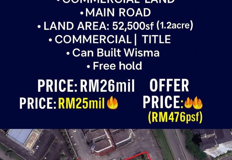 LAND FOR SALE – KEPO﻿NG KIP MAIN ROAD COMMERCIAL LAND