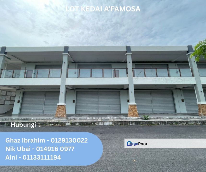 PR1MA A’FAMOSA - LOT KEDAI UNTUK DIJUAL ‼ , Melaka, Alor Gajah