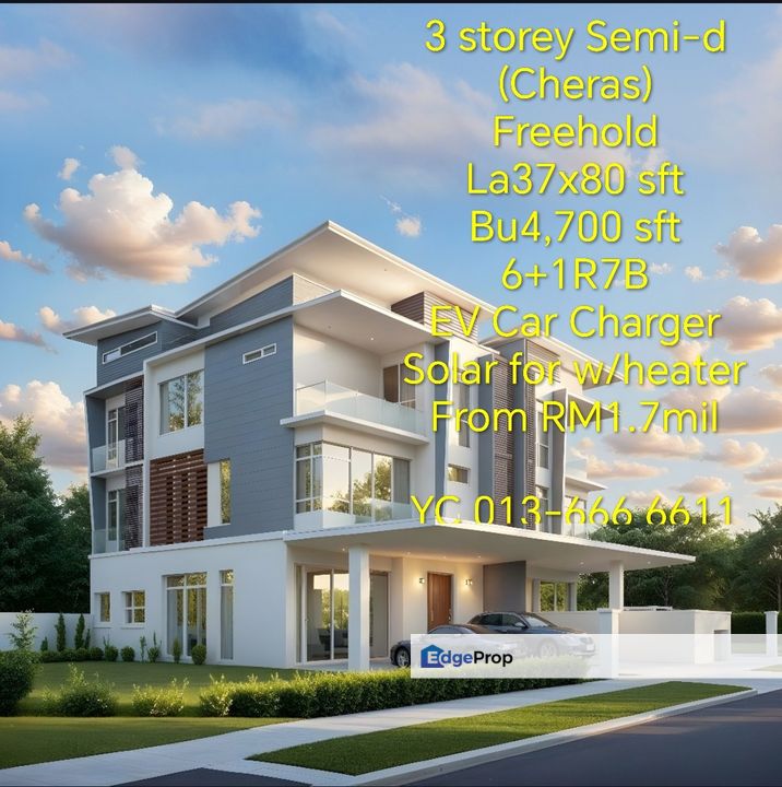 3 Storey Semi-d for Sale, Selangor, Kajang