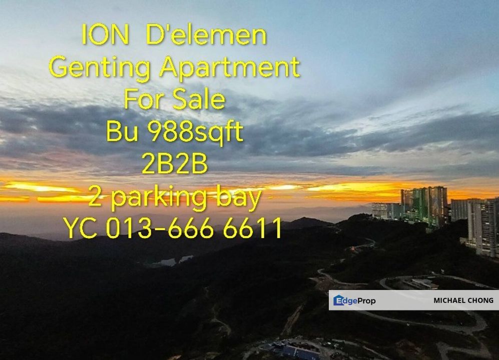 Genting Highland ION D'elemen apartment for sale , Pahang, Bentong