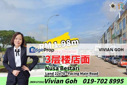 Nusa Bestari 3 Storey Commercial Shoplot For Sale, Johor, 