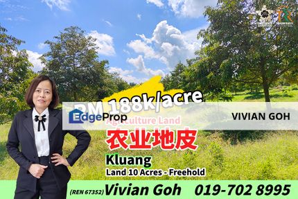 Kluang Barat 10 Acres Agriculture Land For Sale, Johor, Kluang