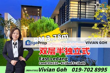 East Ledang Double Storey Semi-D House For Sale, Johor, Nusajaya