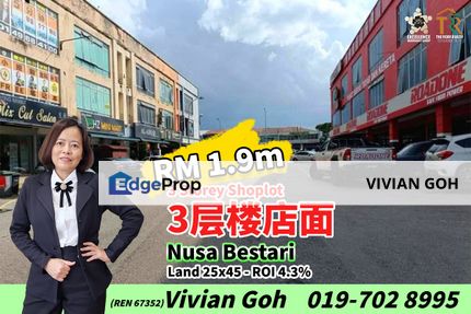 Nusa Bestari 3 Storey Shoplot For Sale, Johor, 