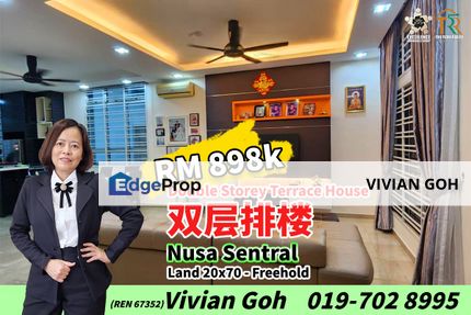 Nusa Sentral Double Storey Terrace House For Sale, Johor, 