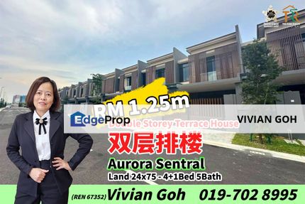 Aurora Sentral Double Storey Terrace House For Sale, Johor, 