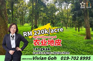 Tangkak 6.8 Acres Agriculture Land For Sale