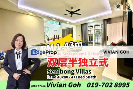 Senibong Villas Double Storey Semi-D House For Sale, Johor, Masai