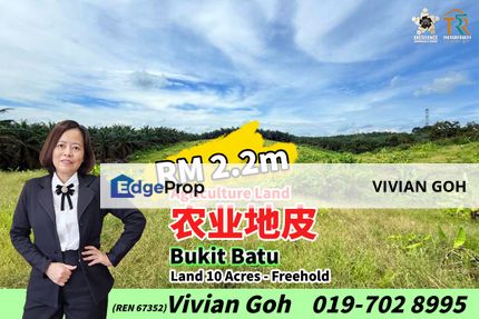 Kulai Bukit Batu 10 Acres Agriculture Land For Sale, Johor, Kulai