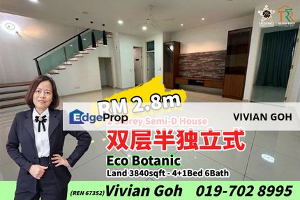 Eco Botanic Double Storey Semi-D House Endlot For Sale, Johor, Nusajaya