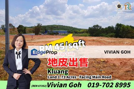Kluang 1.73 Acres Land For Sale, Johor, Kluang