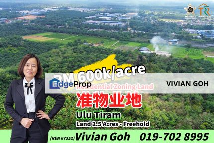 Ulu Tiram Zone Residential Land For Sale, Johor, Ulu Tiram