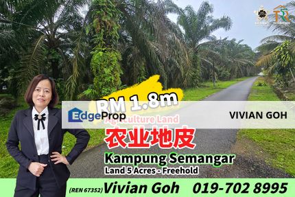 Kampung Semangar 5 Acres Agriculture Land For Sale, Johor, Kota Tinggi