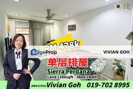Sierra Perdana Single Storey Terrace House For Sale, Johor, Masai