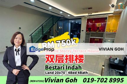 Bestari Indah Double Storey Terrace House For Sale, Johor, Ulu Tiram