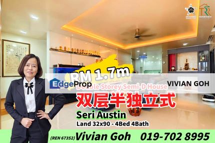 Seri Austin Double Storey Semi-D House For Sale, Johor, Johor Bahru