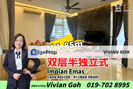 Impian Emas Double Storey Semi-D House For Sale, Johor, Skudai