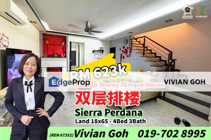 Sierra Perdana Double Storey Terrace House For Sale, Johor, Masai